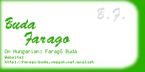 buda farago business card